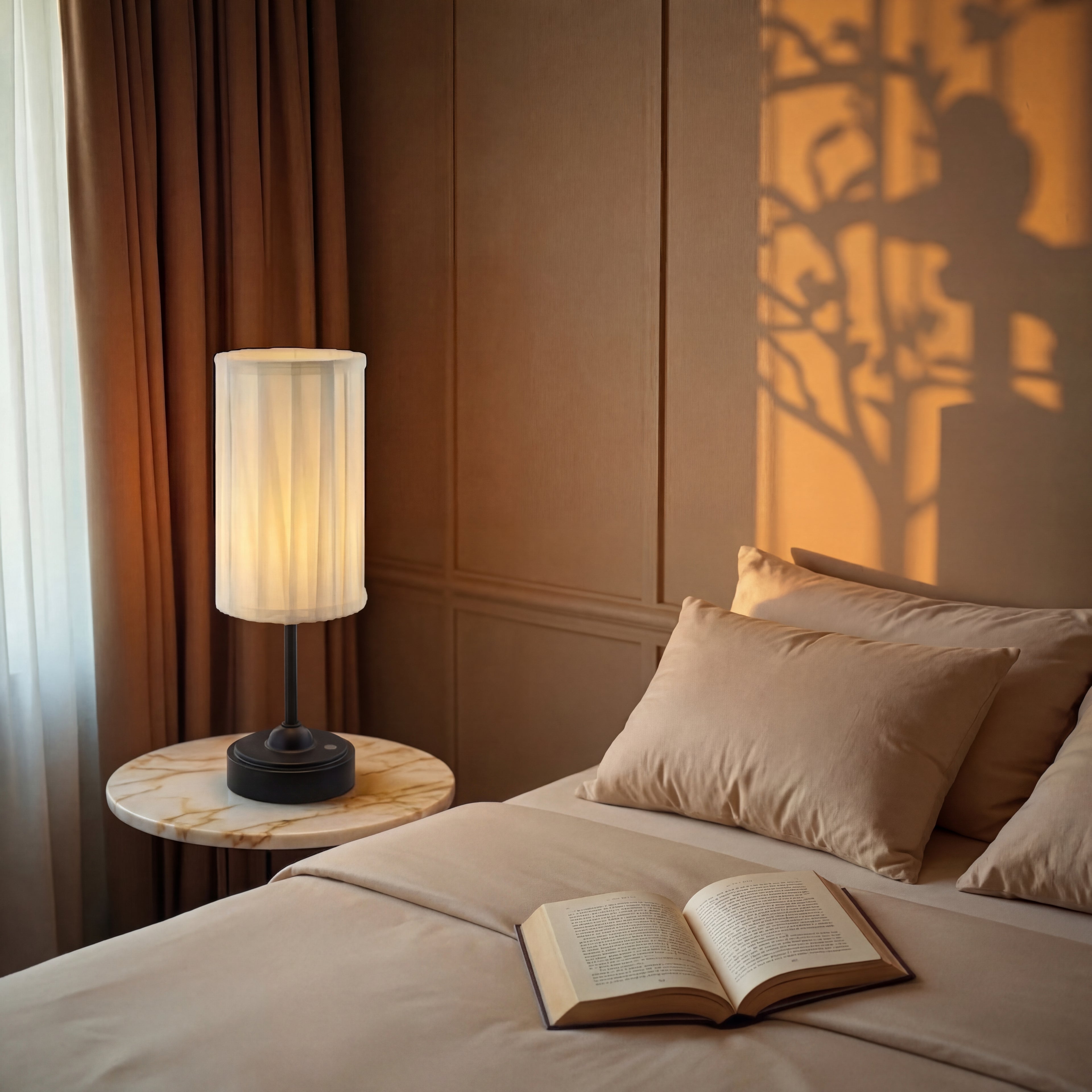 Gold Glow Reflect The Ambient Lamp, modern decorative light with a sleek design, perfect for ambient home lighting.